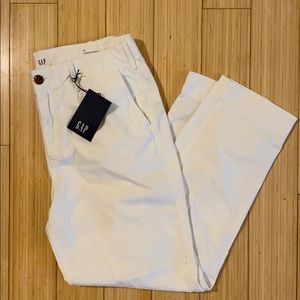 GAP straight khaki ankle pants - white size 10